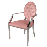 Stuhl MODERN BAROCK rosa Samt
