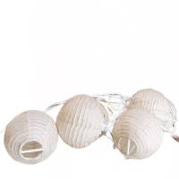 4 guirlandes grises boules papier 3.10m