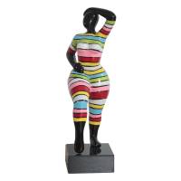 Statue femme multicolores H35 cm