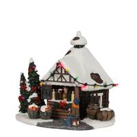 Weihnachtsdorf-Miniatur Glühweinstand