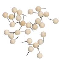 Push-Pins-Set, 25-tlg., Holz, ca. Ø