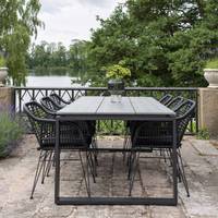 Gartentisch + Sessel 6er Set