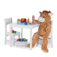 Table enfant avec chaises et boîtes