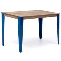 Table bureau Lunds 140x60 Bleu-Naturel, Je commande !