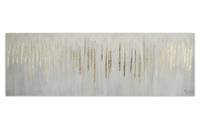 Tableau peint Dripping in White