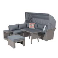 Dining Lounge Set -Daybed Relax mit Dach