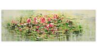 Acrylbild handgemalt Water Lily Wishes
