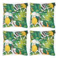 Tropical Outdoor-Kissen, 4er pack