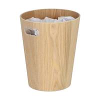 Runder Papierkorb aus Holz