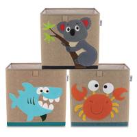 Lifeney Aufbewahrungsbox 3er Set dunkel