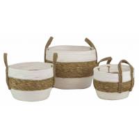 3 corbeilles en corde de coton - CORDOU