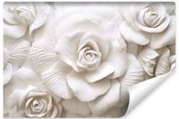 Papier Peint Intissé Roses Fleurs 3D
