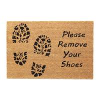 Kokos Fußmatte Please Remove Your Shoes