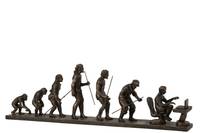 Die Evolution des Menschen in Bronze