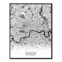 Poster Londres Carte