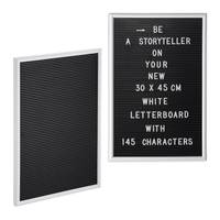 2 x Letterboard 30 x 45 cm weiß