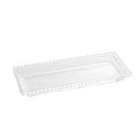 Servierteller mit Kristallperlen 30x12x3