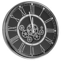 Horloge Gear  chromée fond
