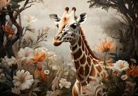 Papier Peint Animaux Girafe Jungle