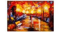 Tableau Lueur de lanterne dans l'allée