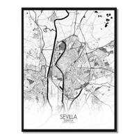 Poster Sevilla Karte