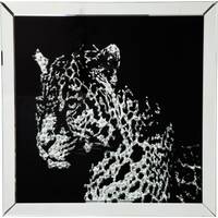 Tableau déco Frame miroir léopard
