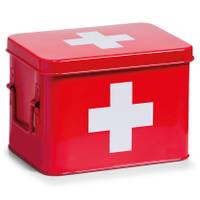 Medizin-Box aus Metall in , Länge: 22 cm