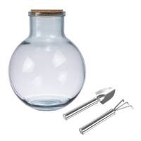 Terrarium et outils Aran  en verre recyc