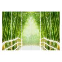 Schuifgordijnen Bamboo Way (6-delig)
