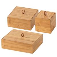 Bamboe-box Terra VI (set van 3)