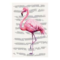 Malen nach Zahlen - Schöner Flamingo
