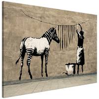 Tableau déco Zebra on Concrete (Banksy)