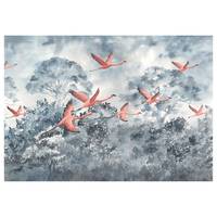 Vlies-fotobehang Flamingos in the Sky