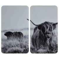 Afdekplaat Highland Cattle (set van 2)