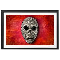 Tableau déco Skull On Red