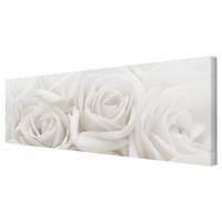 Impression sur toile Roses blanches I