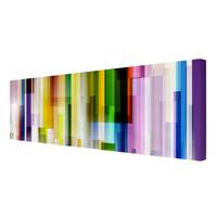 Canvas Rainbow Cubes II