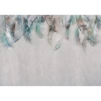 Vlies-fotobehang Colourful Feathers