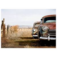 Leinwandbild Old Rusted Cars