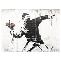 Canvas Banksy Flower Thrower