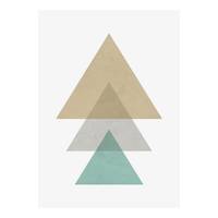 Canvas Triangles and Aqua