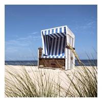 Canvas con spiaggia e sdraio Beach Chair