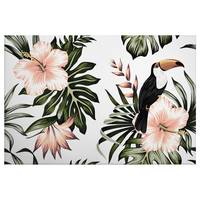 Wandbild Vogel Floral Toucan