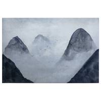 Leinwandbild Neblige Berge Misty Rocks