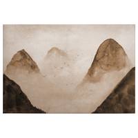 Leinwandbild Berge im Nebel Misty Rocks