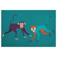 Wandbild Monkey Business