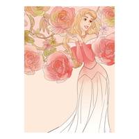 Tableau déco Sleeping Beauty Roses