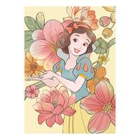 Wandbild Snow White Flowers