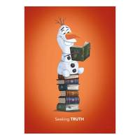 Poster Frozen Olaf Reading