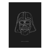 Wandbild Star Wars Lines Dark Side Vader